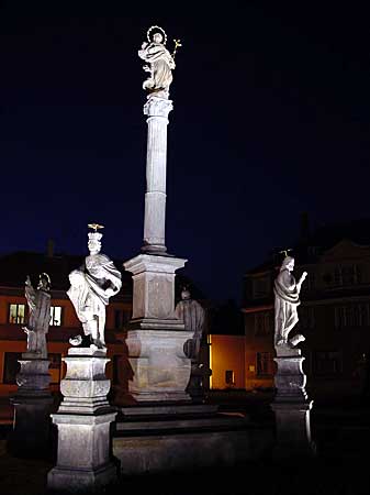 mariánský sloup v Osečné