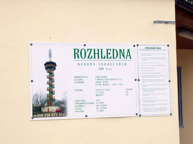 ROZHLEDNA NA SOKOLÍM VRCHU NAD DĚČÍNEM